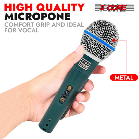 5Core XLR Microphone Dynamic Mic Karaoke Singing Studio Microfono Handheld Mics